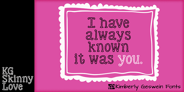 KG Skinny Love author illustration