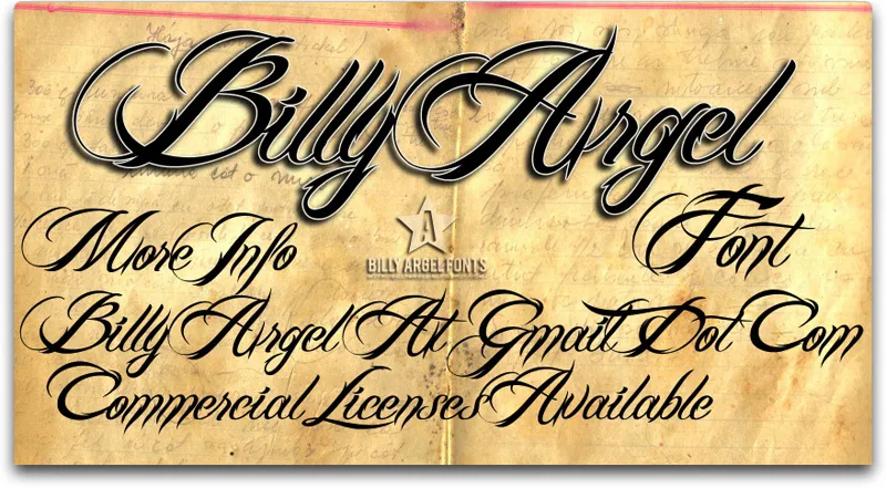 BILLY ARGEL FONT author illustration