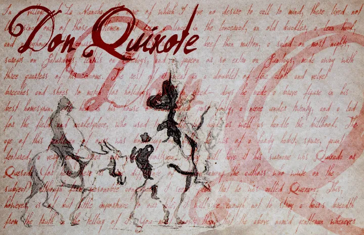Don Quixote author illustration